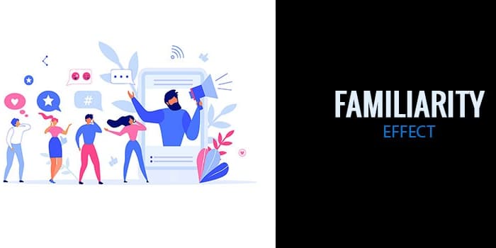 Illustration of a crowd around a large phone, with a man on its screen speaking through a megaphone.