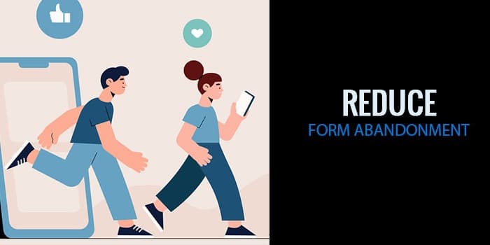 Illustration of a man running out of a large phone screen, past a woman looking at her phone.